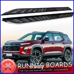 2PCS Running Boards Side Steps Fit For Chevrolet Equinox 25+ Nerf Bar side steps