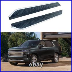 2PCS Running Boards Side Steps Fits Chevy Tahoe 2021-2024 Fixed Pedals Nerf Bars
