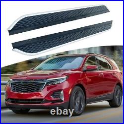 2PCS Running Boards Side Steps Fits For Chevrolet Equinox 2018-2024 Fixed Step