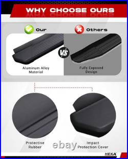 2PCS Running Boards Side Steps Fits For Chevy Express GMC Savana 2003-2026