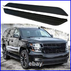 2PCS Running Boards Side Steps Fits For Chevy Tahoe 2015-2020 Fixed Nerf Bars