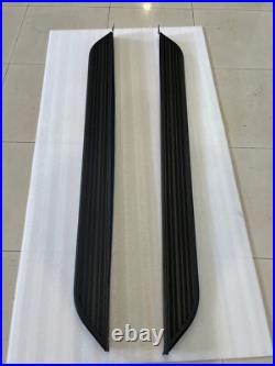 2PCS Running Boards Side Steps Nerf Bars Black For Chevrolet Suburban 2021-2025