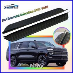 2PCS Running Boards Side Steps Nerf Bars Black For Chevrolet Suburban 2021-2026