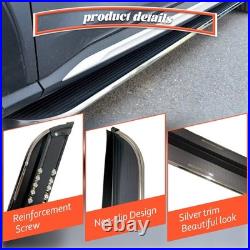 2PCS Running Boards Side Steps Nerf Bars Fits For Chevrolet Suburban 2015-2020