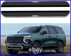 2PCS Running Boards Side Steps Nerf Bars Fits For Chevrolet Suburban 2021-2027