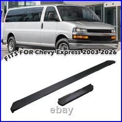 2PCS Side Steps Nerf Bars Running Boards Fits For Chevrolet Express 2003-2026