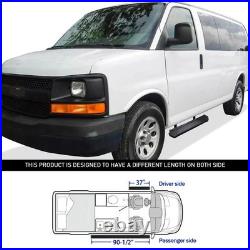 2PCS Side Steps Nerf Bars Running Boards Fits For Chevrolet Express 2003-2026