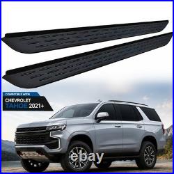 2PCS Side Steps Nerf Bars Running Boards Fits For Chevrolet Tahoe 2021-2026