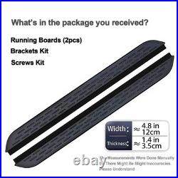 2PCS Side Steps Nerf Bars Running Boards Fits For Chevrolet Tahoe 2021-2026