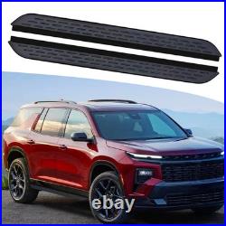 2PCS Side Steps Nerf Bars Running Boards Fits For Chevrolet Traverse 2024-2027