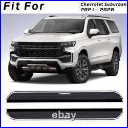 2PCS Side Steps Running Boards Fits For Chevrolet Suburban 2021-2026 86in Length 2PCS Side Steps Running Boards Fits For Chevrolet Suburban 2021-2026 86in Length