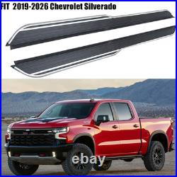 2PCS Side Steps Running Boards Nerf Pedal Fits For Chevrolet Silverado 2019-2026 2PCS Side Steps Running Boards Nerf Pedal Fits For Chevrolet Silverado 2019-2026