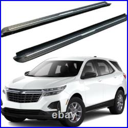 2PCS running boards side steps bars Fits for Chevrolet Equinox 2018-2024