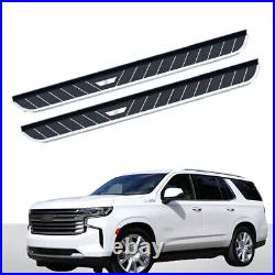 2Pcs Fits For Chevy Chevrolet Tahoe 2021-2023 Side Step Running Board Nerf Bar