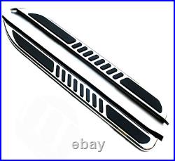 2Pcs Fits for Lincoln MKX 2015-2019 Door Side Step Pedal Running Board Nerf Bar