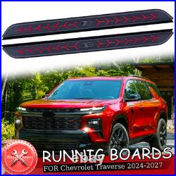 2Pcs Running Boards Nerf Bar Side Step Fits for Chevrolet Traverse 2024-2027