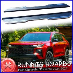 2Pcs Running Boards Nerf Bar Side Step Fits for Chevrolet Traverse 2024-2027