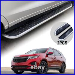 2Pcs Running Boards Nerf Bars Side Steps Fits for Chevrolet Equinox 2018-2024