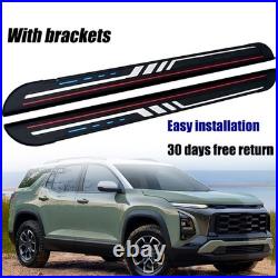 2Pcs Running Boards Nerf Bars Side Steps Fits for Chevrolet Equinox 2025 2026