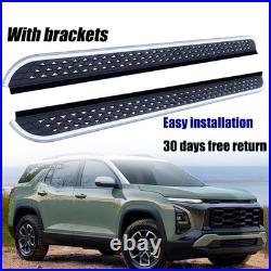 2Pcs Running Boards Nerf Bars Side Steps Fits for Chevrolet Equinox 2025 2026
