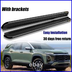 2Pcs Running Boards Nerf Bars Side Steps Fits for Chevrolet Equinox 2025 2026