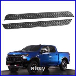 2Pcs Side Step Fit for Chevy Silverado Crew Cab 2019-2025 Running Board Nerf Bar