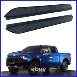 2Pcs Side Step Fit for Chevy Silverado Crew Cab 2019-2025 Running Board Nerf Bar