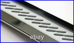 2Pcs Side Step Fit for Chevy Silverado Crew Cab 2019-2025 Running Board Nerf Bar