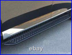 2Pcs Side Step Fit for Chevy Silverado Crew Cab 2019-2025 Running Board Nerf Bar