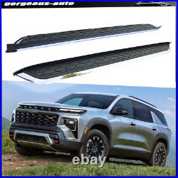 2Pcs Side Steps Fit for Chevrolet Traverse 2024 Running Board Nerf Bar Aluminum