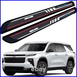 2Pcs running board Fits For Chevrolet Traverse 2024 2025 Side Steps nerf Bars