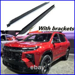 2Pcs running board Fits For Chevrolet Traverse 2024 2025 Side Steps nerf Bars