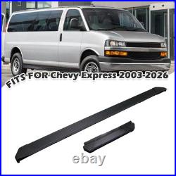 2pcs Running Boards Side Steps Fits For chevy express 2003-2027 Fixed Nerf Bar