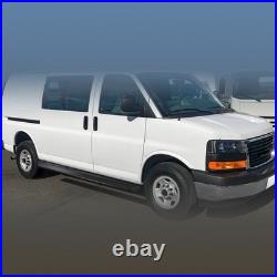 2pcs Running Boards Side Steps Fits For chevy express 2003-2027 Fixed Nerf Bar