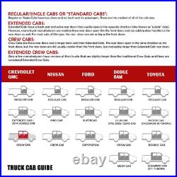 3 Black Round DROP Step Bar Running Board for 07-19 Silverado Sierra Crew Cab