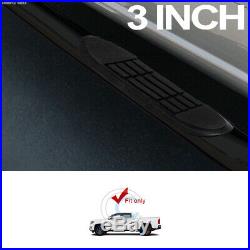 3 Blk Steel Side Step Nerf Bars Running Board Hd For 04-12 Colorado/canyon Crew