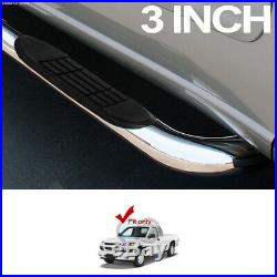 3 Chrome Side Step Nerf Bar Running Board Hd For 04-12 Colorado/canyon Extended