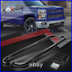 3 (ROUND TUBE) Side Step Bar Running Boards for 00-19 Sierra GMT Extended Cab