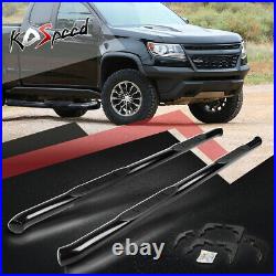 3 (ROUND TUBE) Side Step Bar Running Boards for 15-20 Colorado Canyon Crew Cab