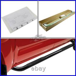 3 Round Tube Coated Step Bar Running Board for Suburban Avalanche Yukon 00-14