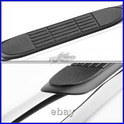 3 Round Tube Polish Step Bar Running Board for Silverado Sierrra Crew Cab 07-19