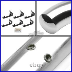 3 Round Tube Polish Step Bar Running Board for Silverado Sierrra Crew Cab 07-19