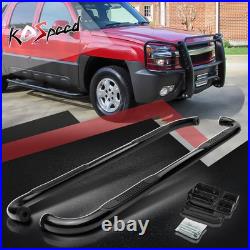 3 Running Board Round Side Step Bar for 00-14 Suburban Yukon Avalanche Crew Cab