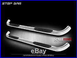 3 S/S Chrome Side Step Bars Running Boards Jl 88-00 Chevy GMC C10 C/K Ext Cab