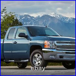 3 (STAINLESS) Step Nerf Bar Running Boards for 07-19 Silverado Sierra Quad Cab