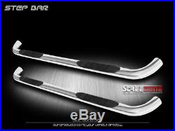 3 Tube Chrome Side Step Bars Running Boards JL 99-17/18 Chevy Silverado Ext Cab