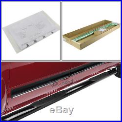 3Black Round Side Step Bar/Running Board for 10-16 Chevy Equinox/GMC Terrain