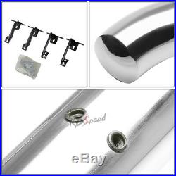 3Chrome Round Bolt-on Side Step Bar Running Board for 09-17 Traverse/GMC Acadia