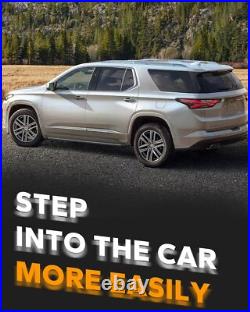 4.13 Running Boards Side Steps Fit for 2024+ Chevy Traverse Black 600lbs