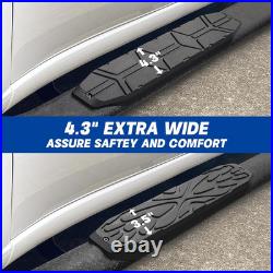 4.3 Inches Running Boards Compatible with 2019-2026 Chevy Silverado/Sierra 1500